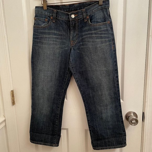 Lucky Brand Blue Denim Classic Fit Crop Jeans size 27 - Picture 1 of 5